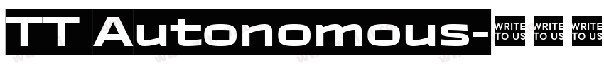 TT Autonomous字体转换